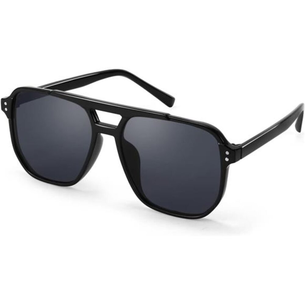 Retro Square Aviator Sunglasses Women Men 70s Vintage Trendy UV400 Sun Glasses